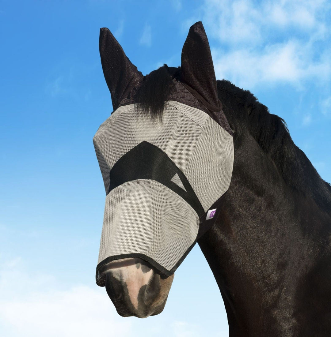 KM Elite Fly Mask with Nose Guard ON SPECIAL